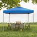 PHI VILLA 10 Ft. W x 10 Ft. D Steel Pop-Up Canopy Metal/Steel/Soft-top in Blue | 96 H x 96 W x 96 D in | Wayfair E02GA0106-007-02