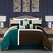 Ivy Bronx Brendel Microfiber 7 Piece Comforter Set Polyester/Polyfill/Microfiber in Green/Blue | Queen Comforter + 6 Additional Pieces | Wayfair