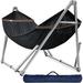 Arlmont & Co. Rapheal Double Spreader Bar Hammock Polyester in Brown | 109.4 D in | Wayfair A1D6E4235E6C4395ABEEE4A142789081