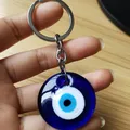 Porte-clé œil Türkiye porte-bonheur pendentif œil bleu décoration murale porte et fenêtre