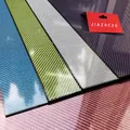 Plaque en fibre de carbone multicolore panneau composite rouge bleu argenté épaisseur 1mm