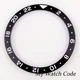 Insert de lunette plate noire pour montre-bracelet pièces de montre en céramique pour horlogers