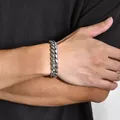 Bracelet à maillons gourmette en acier inoxydable pour hommes bijoux de bracelet cubain étanche