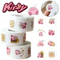 Autocollant de dessin animé Kirby étiquette de bancs ronds sceau d'enveloppe autocollant de