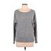 Forever 21 Pullover Sweater: Gray Color Block Tops - Women's Size Medium