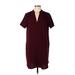 Lush Casual Dress - Shift: Burgundy Dresses - Women's Size Large