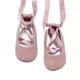 Scarpe da ballo per bambina primavera Ballerina neonato dolce nastro molto leggero scarpe da presepe