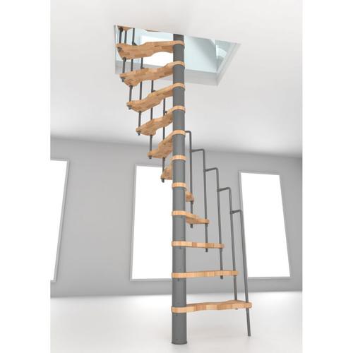 Minka Spindeltreppe Suono Buche grau Wendeltreppe, 140×78 cm