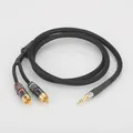 A53 + XW60 HiFi kabel audio RCA kabel Audio signal draht stecker 3 5mm gerade aux stecker