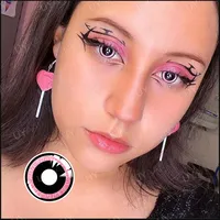 Uyaai 1 Paar niedliche Cosplay Farb kontaktlinsen für Augen kontaktlinsen grüne Linse Anime Linsen