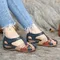 Mode Frauen Sandalen Water proo Sli auf runden weiblichen Hausschuhen lässig bequeme Outdoor-Mode