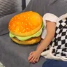 Realistische Burger Kissen Kissen-Spaß Streich Geschenk Bürostuhl Pad Cheeseburger Kissen Hamburger