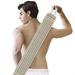 Suntee Exfoliating Back Scrubber & Exfoliating Sponge Pad Set for Shower Bath Shower Scrubber for Men and Women Luffa Scrubber to Deep Clean Relax Your Body (36.5 Length 4.5 Width)
