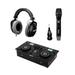 Gemini CDM-4000BT CD/Mixer Combo Player with Bluetooth Input & DJX-1000 Professional DJ Headphones & GMU-M100 UHF Single Wireless Microphone System 843631170779