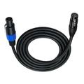 Milue Speakon to XLR Female Cable Speakon Plug Male to XLR Female Extension Cable with Twist Lock for Studio Microphone