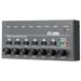 Mini Audio Mixer KTV Karaoke 6 Channel Professional Stereo Sound Mixer Ultra Low Noise 6 Channel Audio Mixer