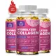 Powerful Hydrolyzed Collagen Capsules with Hyaluronic Acid Antioxidant Skin Hair Nails Health With