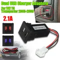 Car Dual USB Charger Adapter Socket Adapter Auto 2.1A Dual USB Chargers ABS For Voor Volkswagen T5