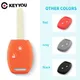 KEYYOU 2/3Button Silicone Remote Car Key Case Cover For Honda Fit CIVIC JAZZ Pilot Accord CR-V Freed