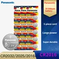 Panasonic 3V CR2016 Button Batteries LM2016 BR2016 DL2016 Cell Phone Coin Lithium Battery For Clock