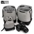 BOONA Camera Lens Bag Pouch Case for Canon Lens Nikon Sony Olympus Fuji DSLR Photography Accessories