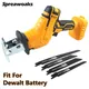 Cordless Reciprocating Saw For Dewalt 18V 20V Battery Electric Cutting Saber Saw Wood Metal Pipe
