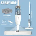 DARIS Spray Floor Cleaning Mop 500ML Wide Range Fan-shaped Mist Reusable Microfibers Pads 360° Flat