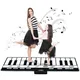 180x72cm Electronic Musical Carpet Black & White Keyboard Kids Playing Piano Mat Baby Play Mat Rug