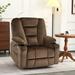 MCombo Small-Wide Power Lift Recliner Chair with Extended Footrest for Elderly People, Faux Leather R7561