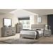 Perrine 4 Piece Gray Platform Bedroom Set