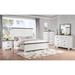 Jarrett Grey and Distressed White 5-Piece Panel Bedroom Set