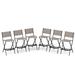 Costway Set of 6 Outdoor Bar Chair Folding Bar Height Stool with Metal - See Details