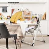 Babyjoy Foldable High Chair Baby Height Adjustable Feeding Chair for - See Details