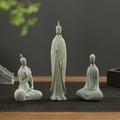 Desktop Buddha Statue Decoration Sandstone Buddha Statue Decor Zen Style Buddha Statue