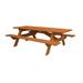 HomeRoots 524995 Cedar Chest Solid Wood Outdoor Picnic Table