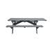 HomeRoots 525026 30 x 94 x 66 in. Gray Solid Wood Outdoor Picnic Table with Umbrella Hole