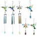 Hummingbird Wind Chimes Pendant Wrought Iron Gardening Bird Wind Chime For Wall Window Door Wind Bell Hanging Ornaments