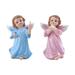 Ongmies Room Decor Clearance Gifts Set Of 2 Cherubs Angels Resin Garden Statue Figurine indoor Outdoor Home Garden Decoration Adorable Angel Sculpture Memorial Statue Multicolor