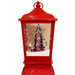 Christmas Snow Globe Lantern Lighted Santa House Hanging Lantern