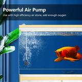 Nebublu Aquarium USB Air Pump Small Pump with 2 Air Stone Tubing Hanging Buckle Electric Pump for Fish and Fishing Enthusiasts