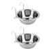 2 Sets Pet Stainless Steel Hanging Bowl Pet Bowls Stainless Steel Pet Food Container