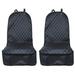 2pcs Car Front Co-Pilot Pet Dog Seat Cover Oxford Cloth Waterproof Non-Slip Car Pet Pad Seat Protector For Car Truck SUV (Black)