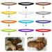 UEETEK 12 Colors 35*1cm Adjustable Puppy ID Bands Collars Double Side Super Plush Dog Collars