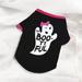 Pet Dog Clothes Festivals Pumpkin Cotton Black Vest T Shirt Clothes