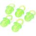 Minnya 5Pcs Pet Chew Toy Nipple Shape Cat Dog Biting Toy Cute Puppy Kitten Molar Toy Dogs Chew Pacifier Toy Set Pet Interactive Chew Toy (Green)