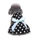 YUEHAO Pet Vest for Dogs Cute Polka Dot Ribbon Dog Dress Dog Clothes Cozy Dog Shirt Pet Dress Dog Vest for Small Medium Large Dogs (Black S)