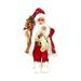 santa doll christmas santa doll figure statue standing cute figurine Table Ornaments Desktop Xmas Decoration Figurine Christmas Ornament Gift Decorative Santa Home Office Collectible 30cm