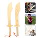 wooden toy sword 2pcs Wooden Toy Swords for Kids Wood Sword Toy Simulation Wooden Toy Sword for Kids