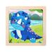 2pcs* Toddler Girl Toys Age 3-4 Nine Piece Wooden Puzzle Cartoon Animal Car Wooden Puzzle Children s Early Education Educational Puzzle 2~5 Years Old Wooden Toy
