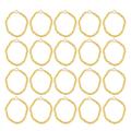 25pcs Mini Duck Toy Gold Chains Necklaces Golden Doll Decorative Necklaces for Decor